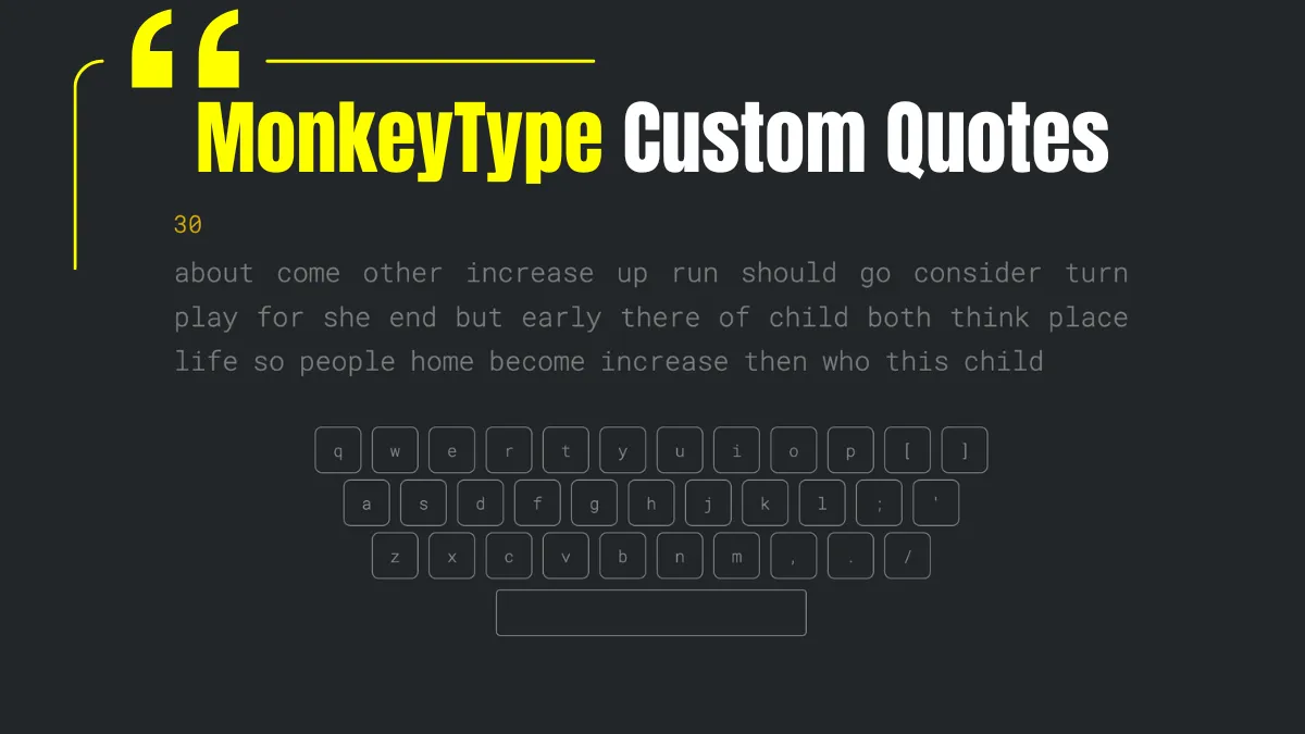MonkeyType Custom Quotes